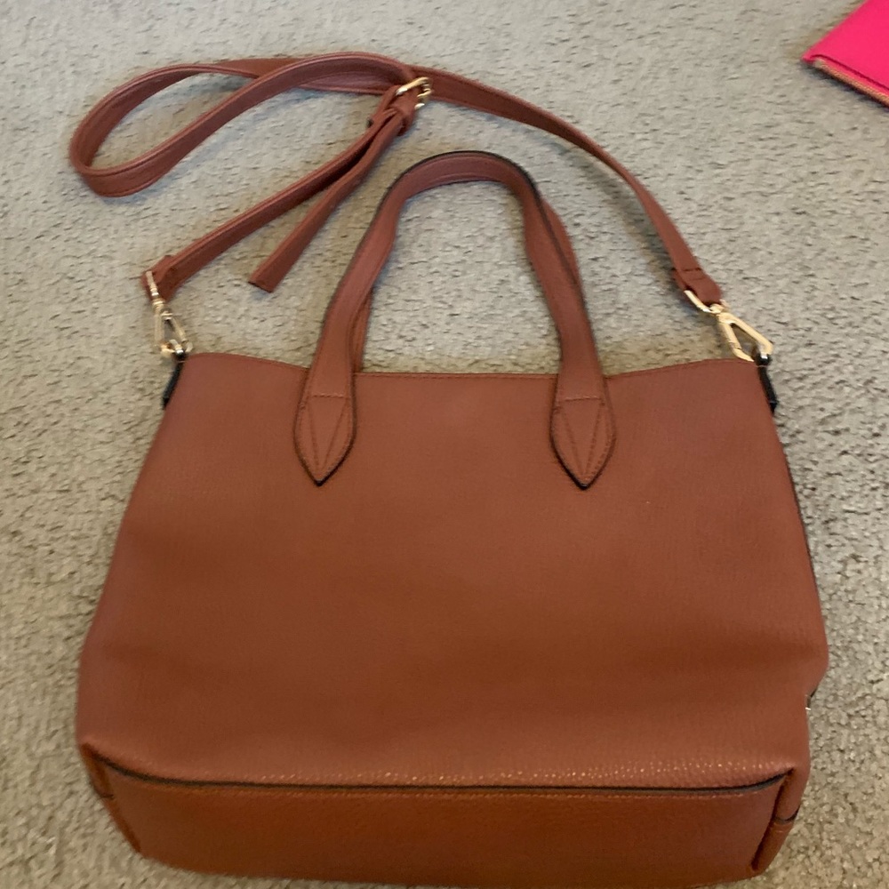 Steve Madden Cognac/Brown Bag w/ Shoulder Strap